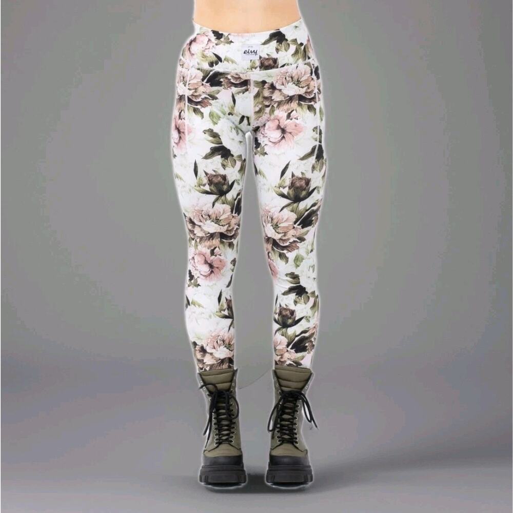 Eivy Bloom Floral Leggings Womens XS Base Layer Recycled GRS Hiking Activewear